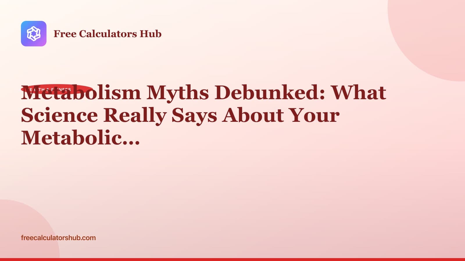 Metabolism Myths Debunked: Separating Fact from Fiction