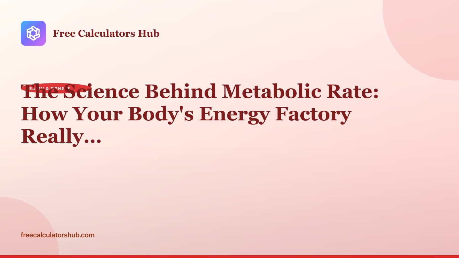 The Science Behind Metabolic Rate: Understanding Your Body's Energy Systems
