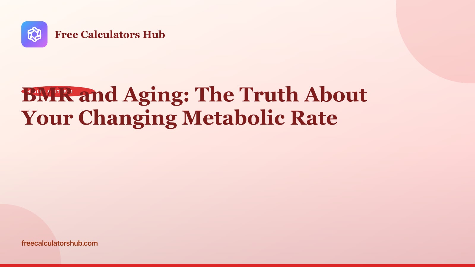 BMR and Aging: The Truth About Your Changing Metabolic Rate