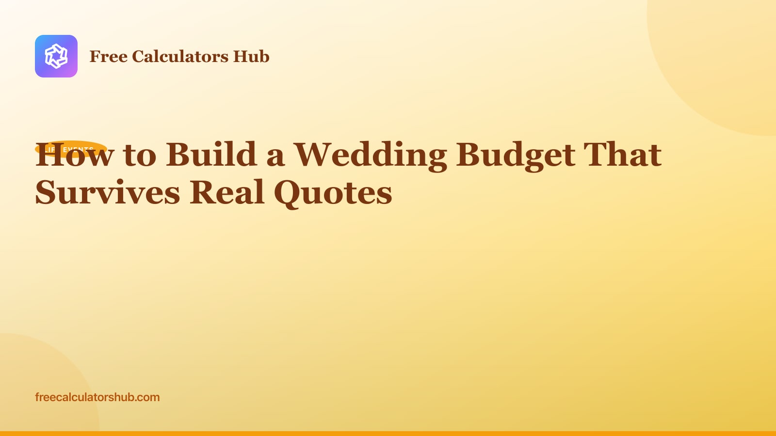 How to Build a Wedding Budget That Survives Real Quotes